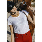 EQUITHÈME T-Shirt Claire FR Bianco EQUITHÈME T-Shirt Claire FR Bianco