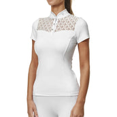 Equestrian Stockholm Maglietta da Competizione Crystal Champion Bianco Equestrian Stockholm Maglietta da Competizione Crystal Champion Bianco