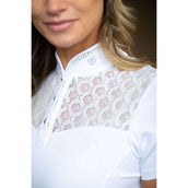 Equestrian Stockholm Maglietta da Competizione Crystal Champion Bianco Equestrian Stockholm Maglietta da Competizione Crystal Champion Bianco