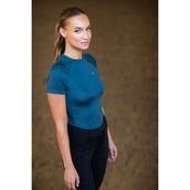 Equestrian Stockholm Shirt Dynamic Short Sleeve Deep Teal Equestrian Stockholm Shirt Dynamic Short Sleeve Deep Teal