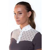 Equestrian Stockholm Maglietta da Competizione Crystal Champion Bianco/Dark Violet Equestrian Stockholm Maglietta da Competizione Crystal Champion Bianco/Dark Violet