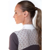 Equestrian Stockholm Maglietta da Competizione Crystal Champion Bianco/Dark Violet Equestrian Stockholm Maglietta da Competizione Crystal Champion Bianco/Dark Violet