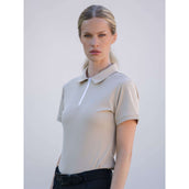 Equestrian Stockholm Poloshirt Zip Sand Equestrian Stockholm Poloshirt Zip Sand