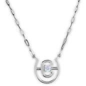 Equestrian Stockholm Collana Swarovski Crystal Argento Equestrian Stockholm Collana Swarovski Crystal Argento