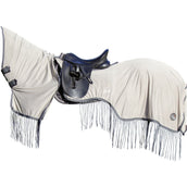 HKM Coperta Antimosche per Esercizio Fringes Argento/Grigio HKM Coperta Antimosche per Esercizio Fringes Argento/Grigio