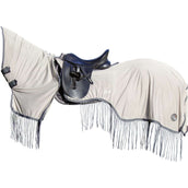 HKM Coperta Antimosche per Esercizio Fringes Argento/Grigio HKM Coperta Antimosche per Esercizio Fringes Argento/Grigio