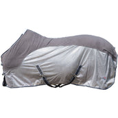 HKM Coperta Antimosche Comfort Fleece Grigio/Naturale/Blu HKM Coperta Antimosche Comfort Fleece Grigio/Naturale/Blu