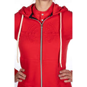 HKM Felpa con cappuccio e zip Rosso HKM Felpa con cappuccio e zip Rosso