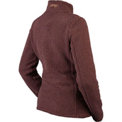 HORKA Felpa con cappuccio e zip Teddy Francesca Deep Ruby HORKA Felpa con cappuccio e zip Teddy Francesca Deep Ruby