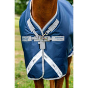 Amigo Turnout Rug 1200D 250g Navy/Titanium Grey/Silver Amigo Turnout Rug 1200D 250g Navy/Titanium Grey/Silver