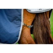 Amigo Turnout Rug 1200D 250g Navy/Titanium Grey/Silver Amigo Turnout Rug 1200D 250g Navy/Titanium Grey/Silver