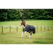 Amigo Turnout Rug 1200D 250g Black/Titanium Grey/Silver Amigo Turnout Rug 1200D 250g Black/Titanium Grey/Silver