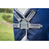 Amigo Turnout Rug FieldSafe Plus 1200D 100g Navy/Titanium Grey/Silver Amigo Turnout Rug FieldSafe Plus 1200D 100g Navy/Titanium Grey/Silver