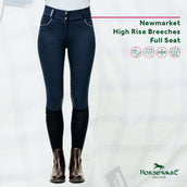 Horseware Pantaloni da Equitazione Newmarket High Rise Full Seat Navy Horseware Pantaloni da Equitazione Newmarket High Rise Full Seat Navy