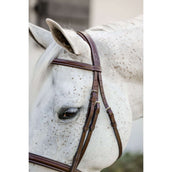 Horseware Briglia Pony Hunter Cavesson con Riens Dark Tan Horseware Briglia Pony Hunter Cavesson con Riens Dark Tan