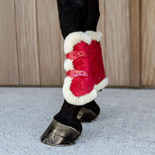 Kentucky Horsewear Stinchiere Bamboo Elastic Vegan Rosso Kentucky Horsewear Stinchiere Bamboo Elastic Vegan Rosso