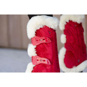 Kentucky Horsewear Stinchiere Bamboo Elastic Vegan Rosso Kentucky Horsewear Stinchiere Bamboo Elastic Vegan Rosso