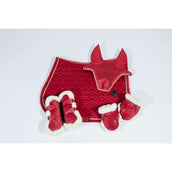 Kentucky Horsewear Stinchiere Bamboo Elastic Vegan Rosso Kentucky Horsewear Stinchiere Bamboo Elastic Vegan Rosso