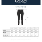 Kentucky Pantaloni da Equitazione Miami Knee Grip Donne Nero Kentucky Pantaloni da Equitazione Miami Knee Grip Donne Nero