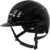 Covalliero Casco da equitazione Elite Polo Lacca Nera Covalliero Casco da equitazione Elite Polo Lacca Nera