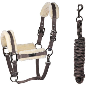 Kingsland Set Cavezza KLLexie con Pelliccia Brown Iron Kingsland Set Cavezza KLLexie con Pelliccia Brown Iron