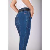 Kingsland Pantaloni da Equitazione KLKayce Denim Full Grip Navy Kingsland Pantaloni da Equitazione KLKayce Denim Full Grip Navy
