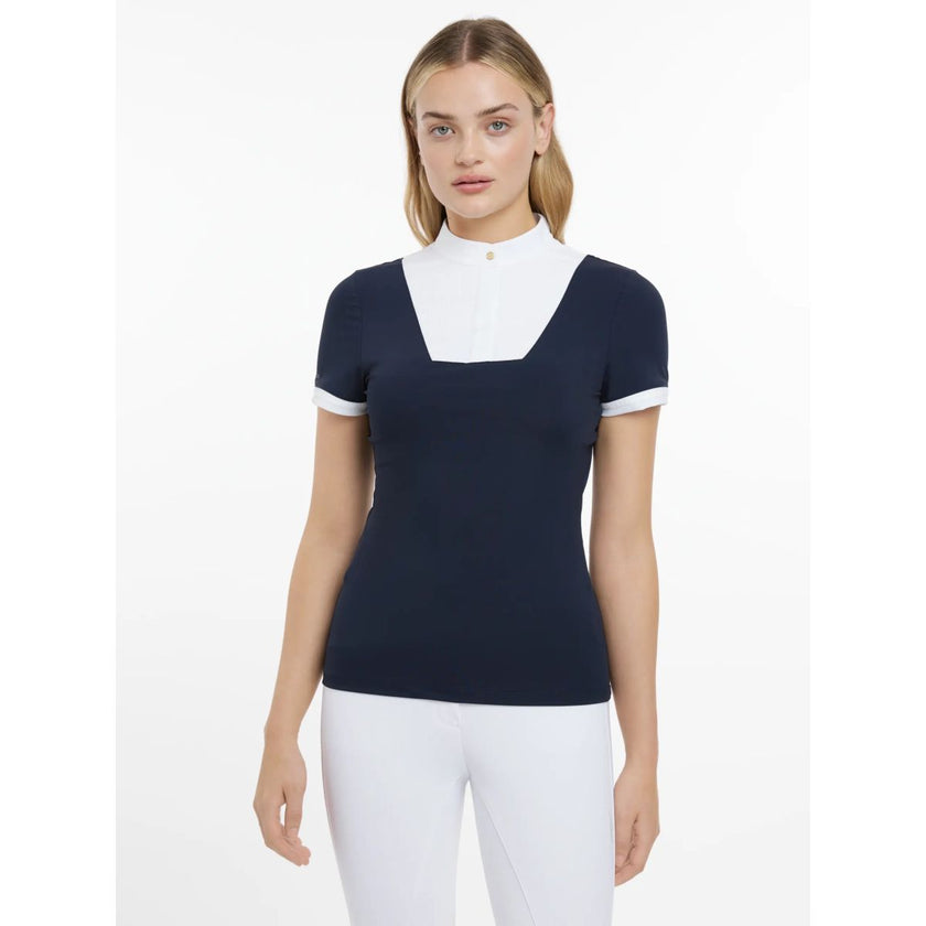LeMieux Wedstrijdshirt Sophia Korte Mouwen Navy LeMieux Wedstrijdshirt Sophia Korte Mouwen Navy