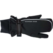 Mountain Horse Guanti da Equitazione Triplex Jr Nero II Mountain Horse Guanti da Equitazione Triplex Jr Nero II