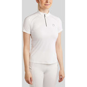 Montar Maglietta da Competizione MoPearl Pintucks Gun Metal Crystals Bianco Montar Maglietta da Competizione MoPearl Pintucks Gun Metal Crystals Bianco