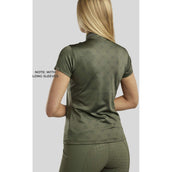 Montar Shirt MoAvina Monogram Caviar Crystal Deco Maniche Lunghe Pine Green Montar Shirt MoAvina Monogram Caviar Crystal Deco Maniche Lunghe Pine Green