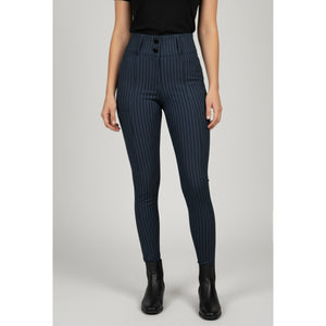 PS of Sweden Pantaloni da Equitazione Penny Pinstripe Full Grip Navy PS of Sweden Pantaloni da Equitazione Penny Pinstripe Full Grip Navy