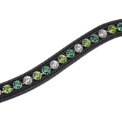 Velociti by Shires Frontalino GARA Green Diamante Nero Velociti by Shires Frontalino GARA Green Diamante Nero