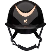 Karben by Shires Casco da equitazione Alina Ellipse Nero/Oro rosa Karben by Shires Casco da equitazione Alina Ellipse Nero/Oro rosa