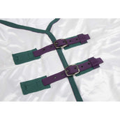 Highlander Plus Coperta Antimosche Combo Bianco/Black Cherry Highlander Plus Coperta Antimosche Combo Bianco/Black Cherry