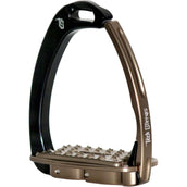 Tech Stirrups Staffe Venice Sloped EVO Nero/Marrone Tech Stirrups Staffe Venice Sloped EVO Nero/Marrone