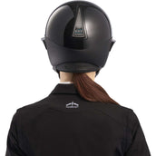 Veredus Casco da equitazione Vita Visiera Larga Lacca Nera Veredus Casco da equitazione Vita Visiera Larga Lacca Nera