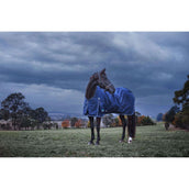 WeatherBeeta ComFiTec Prelim Turnout 220 g Navy Embossed Plaid WeatherBeeta ComFiTec Prelim Turnout 220 g Navy Embossed Plaid