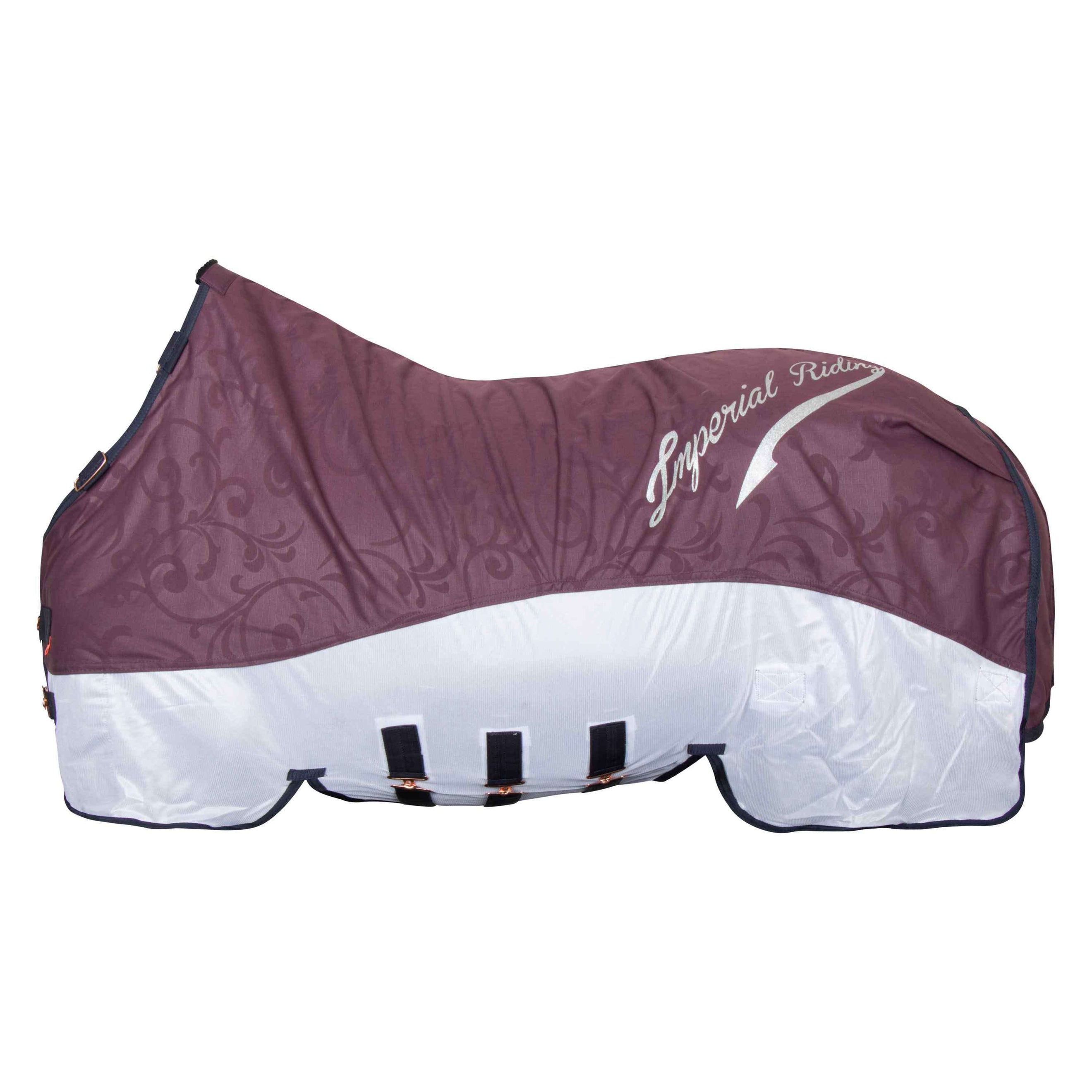Imperial Riding Mosca e Coperta Antipioggia IRHSuper-Dry Bordeaux Imperial Riding Mosca e Coperta Antipioggia IRHSuper-Dry Bordeaux