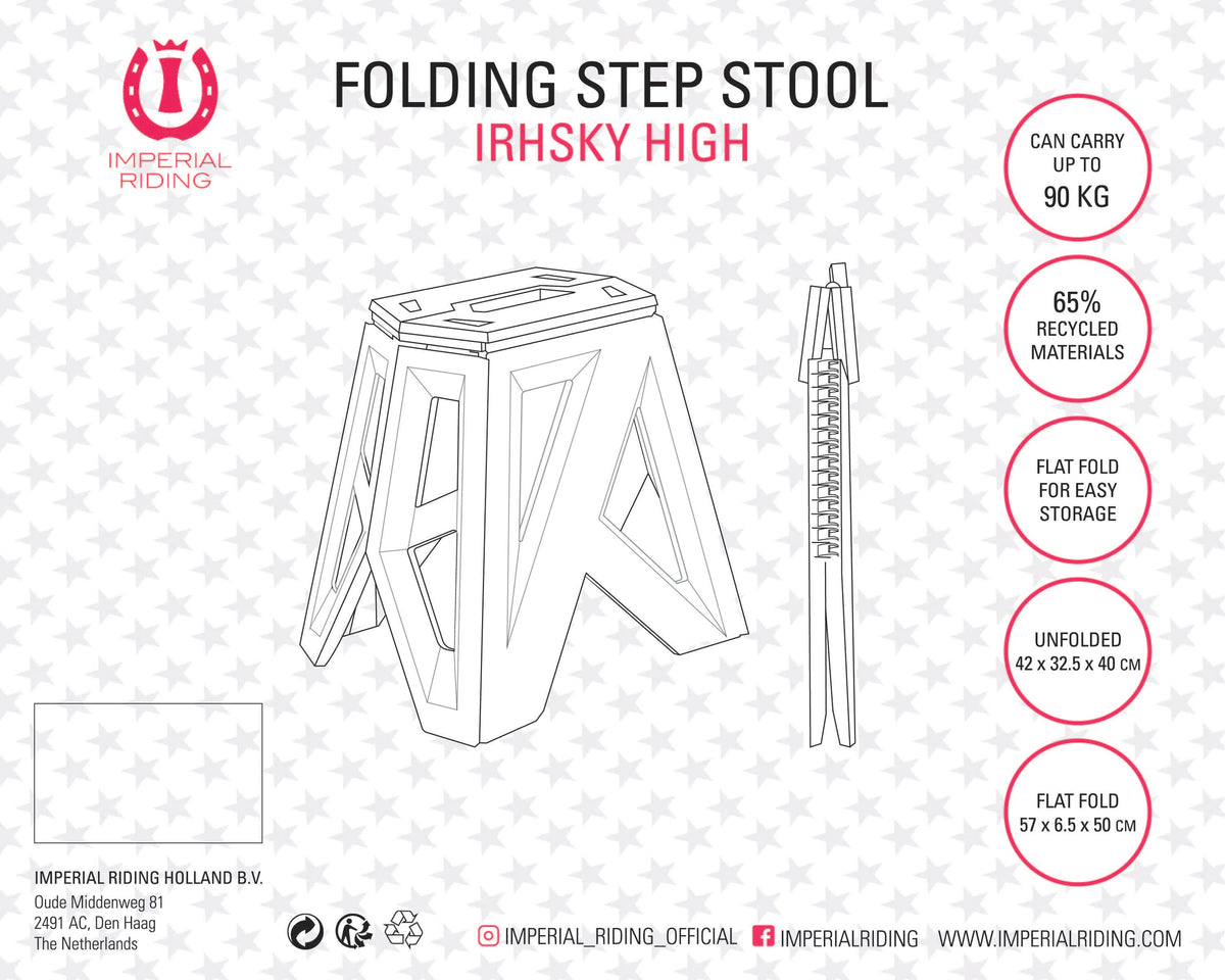Imperial Riding Sgabello IRHSky High Rosa