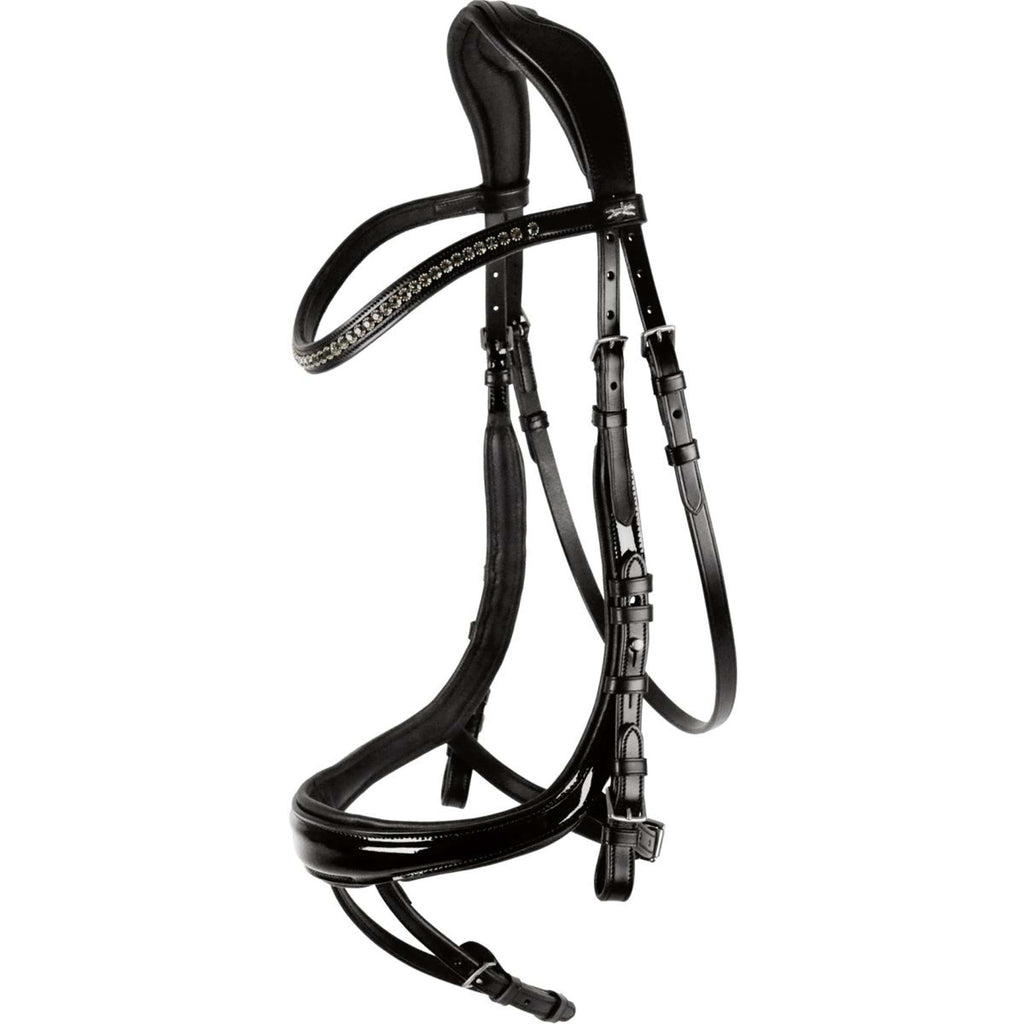 Schockemöhle Briglia Premium sports Equitus Beta Nero/Vernice/Argento
