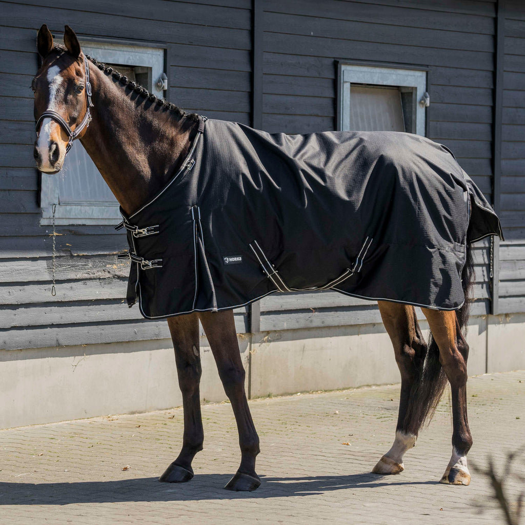 HORKA Tappeto da Esterno Dime 600D 200g Nero