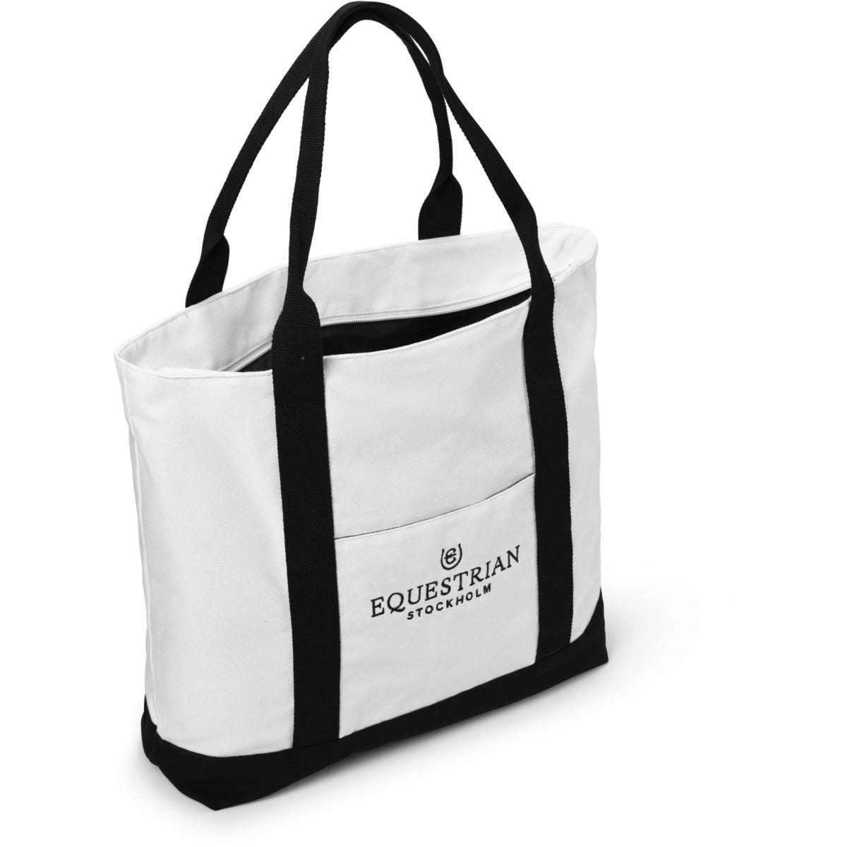 Equestrian Stockholm Tote Bag Bianco