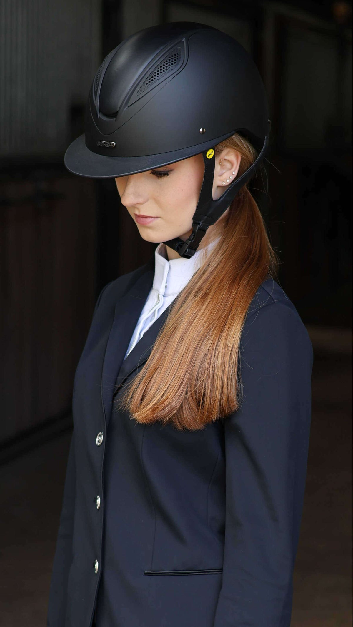 Lami-Cell Casco da equitazione Luc Mips Nero