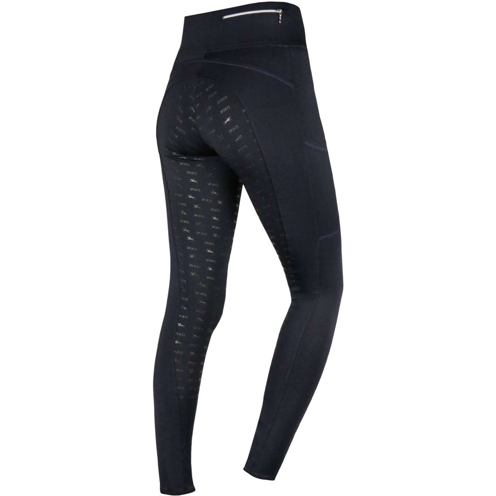 Schockemöhle Leggings da Equitazione Equinox Pocket Full Grip Ocean