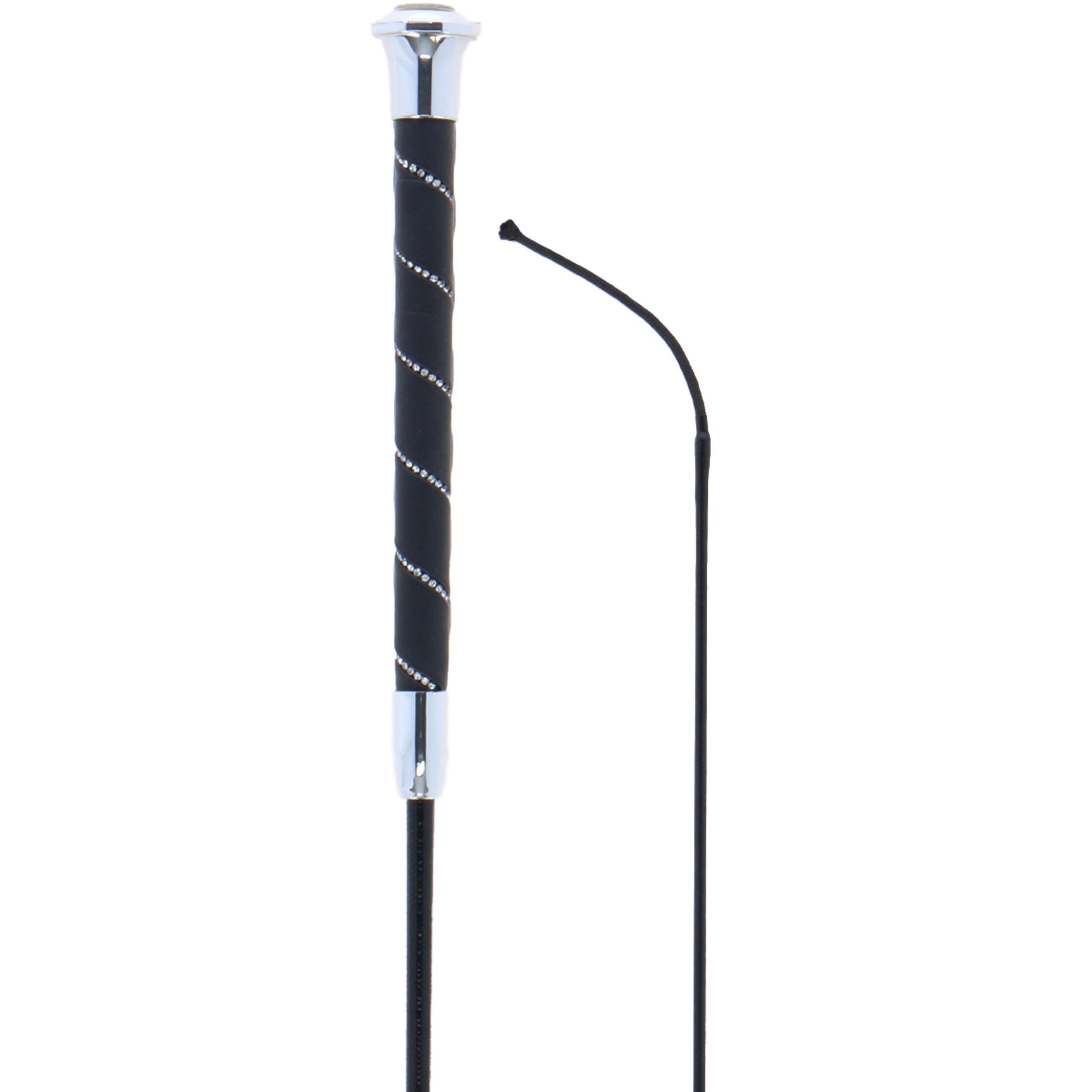 BR Frustino da dressage Orion Nero Argento BR Frustino da dressage Orion Nero Argento