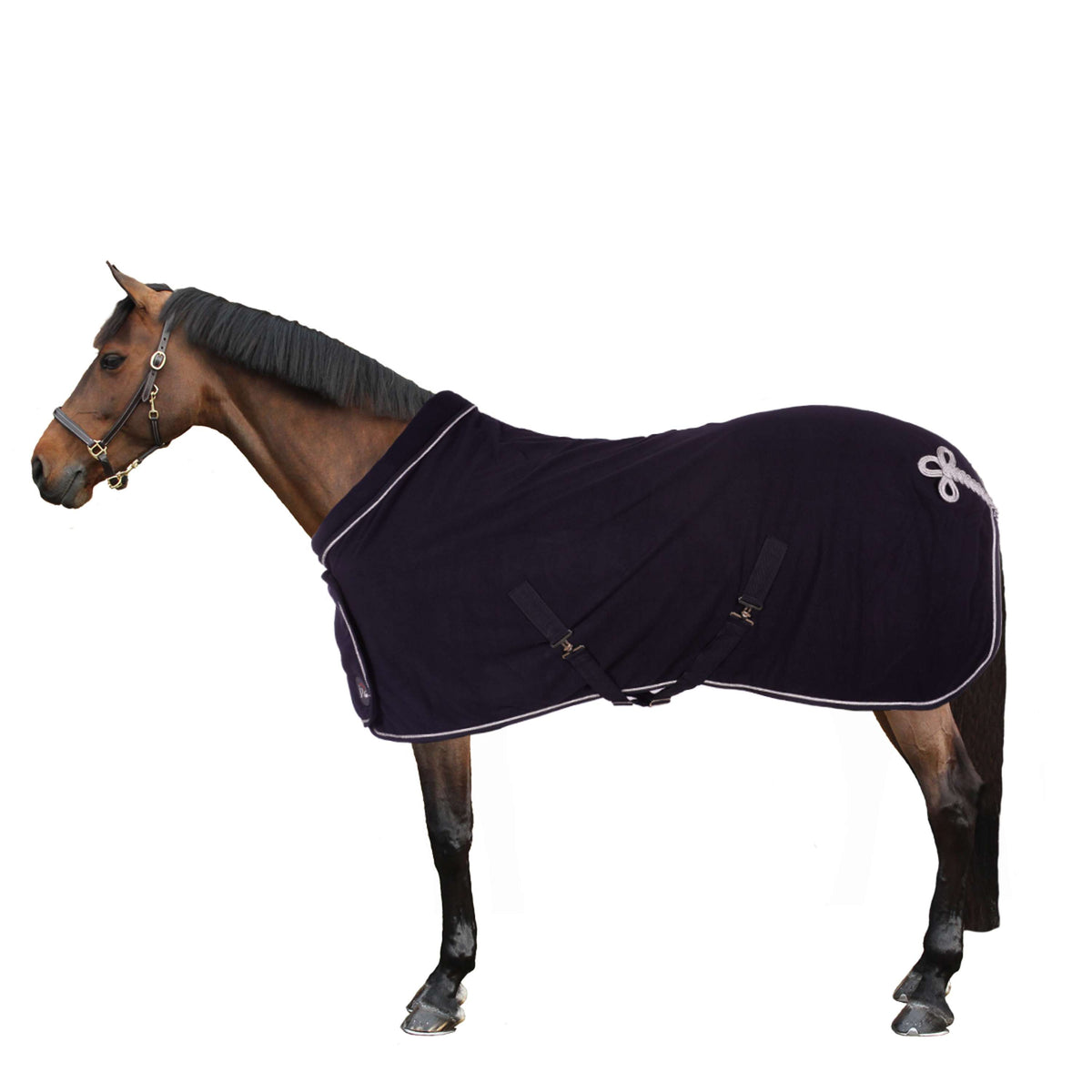 HKM Coperta in Pile Blu scuro