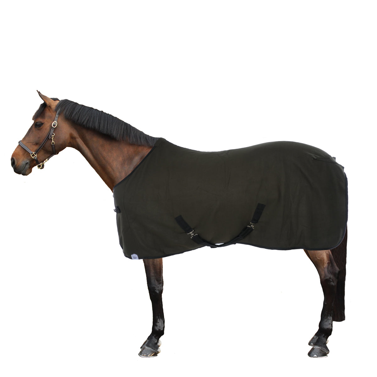Harry's Horse Coperta in Pile Colours Verde militare