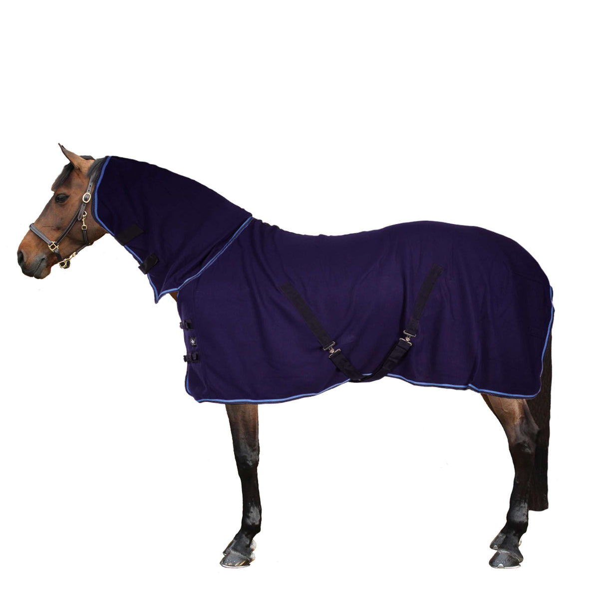 Riding World Coperta in Pile Combo Blu navy
