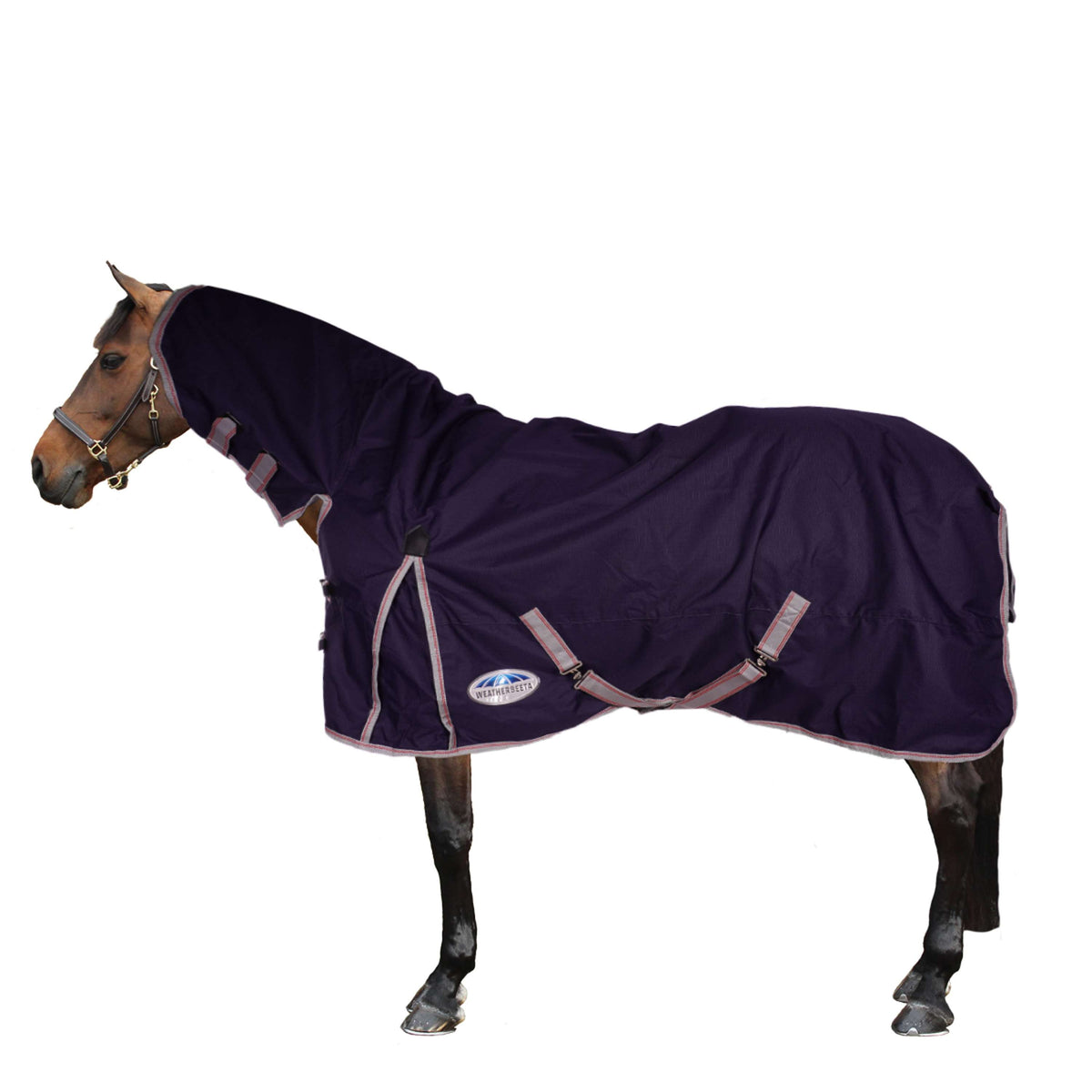 Weatherbeeta Collo combinato posteriore Lite Turnout Comfitec Essenziale Navy/Silver/Red