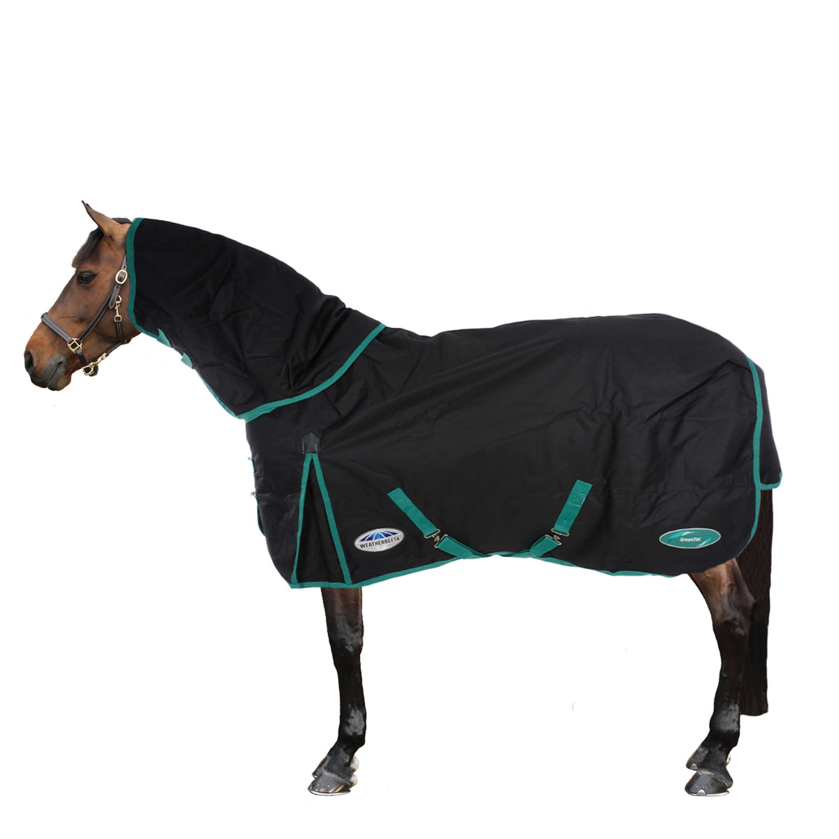 Weatherbeeta Coperta Invernale Green-Tec Nero/Verde